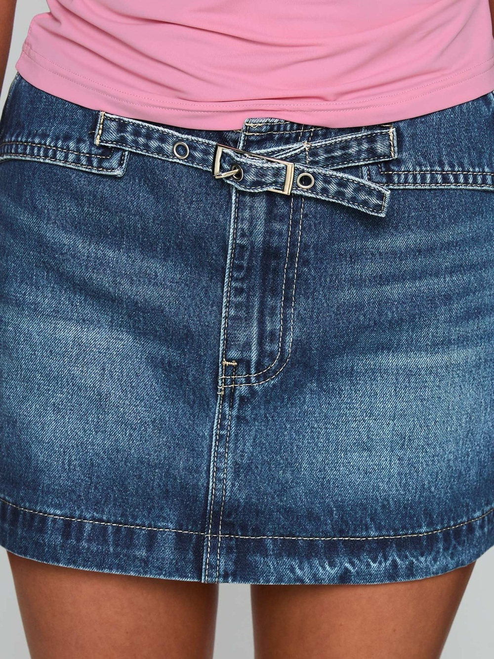 Princess Polly Tejano Blues Denim Mini Skirt - Picture 3 of 6
